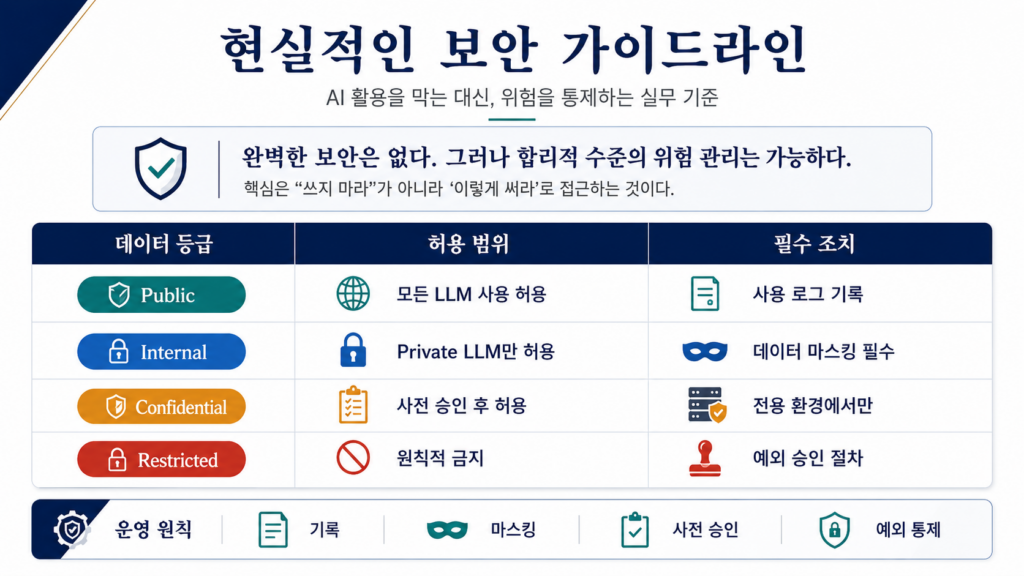 현실적인 보안 가이드라인