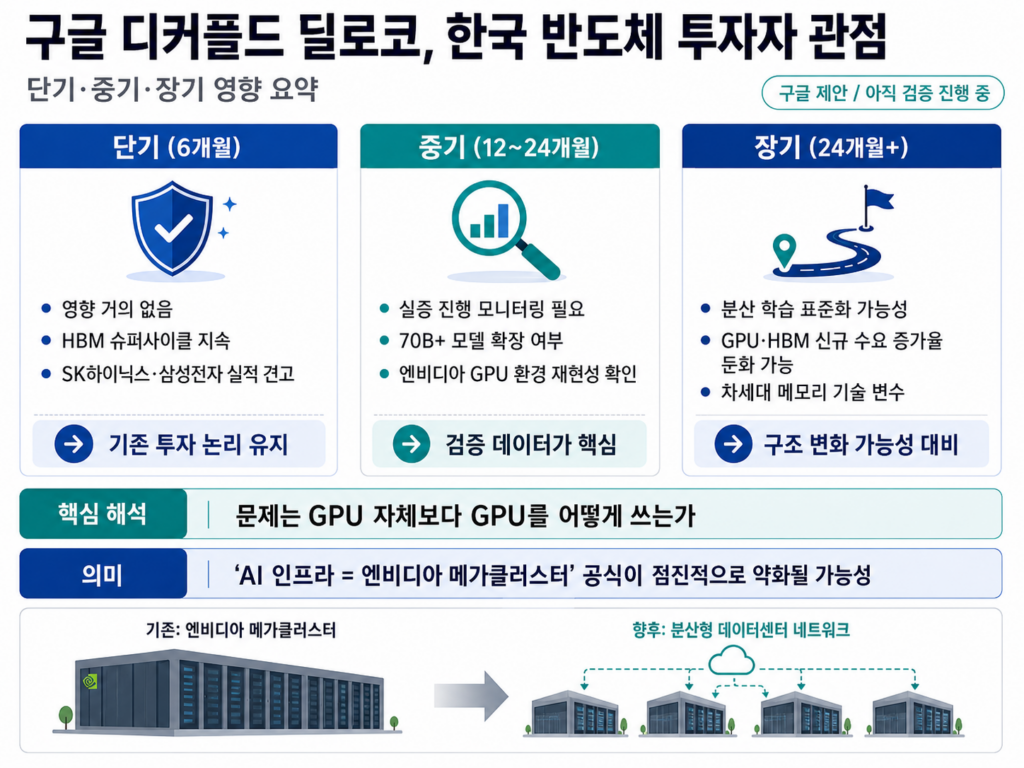 구글이 던진 분산 AI 카드,디커플드 딜로코-한국 반도체 투자자 관점 정리